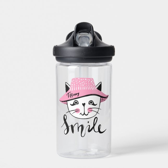Cute Cat Water Bottle (Front)