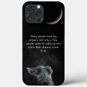 cute cat ,Wisdom crescent iPhone 13 Pro Max Case