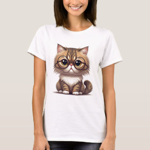 Cute Cat with Glasses T-shirt