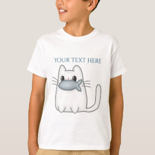 Cute Cat with Prize Fish T-Shirt