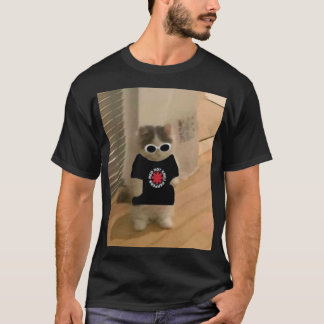 Cute Cat with RHCP Shirt and Sunglasses T-Shirt 