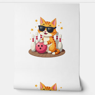 Cute Cat With Sunglasses Cat Playing Bowling For m Wallpaper