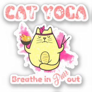 Cute Cat Yoga – "Breathe In, Purr Out"