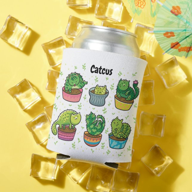 Cute Catcus Can Cooler (In Situ Summer)