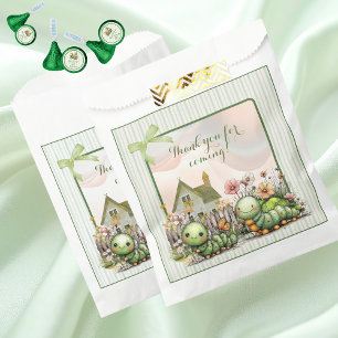 Cute Caterpillar Garden Baby Shower Party Favour Bag