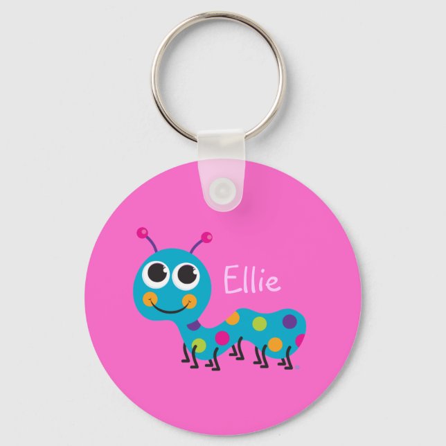Cute Caterpillar Keychain (Front)