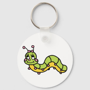 CUTE CATERPILLAR KEYCHAIN