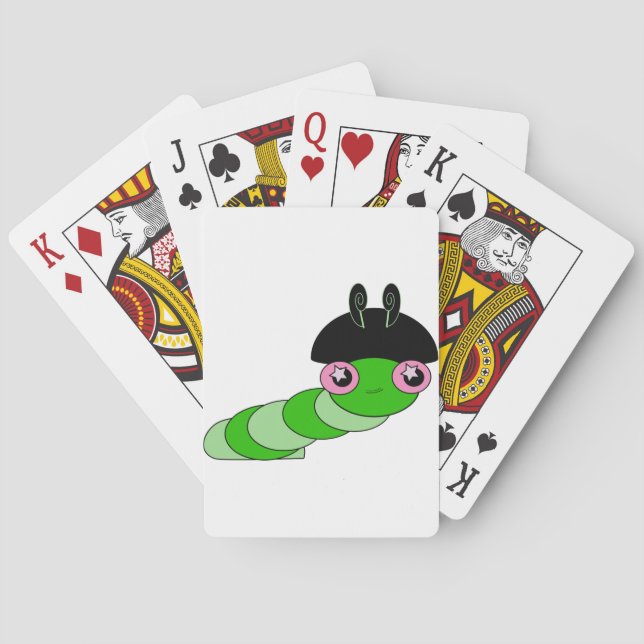 Cute Caterpillar Playing Cards (Back)