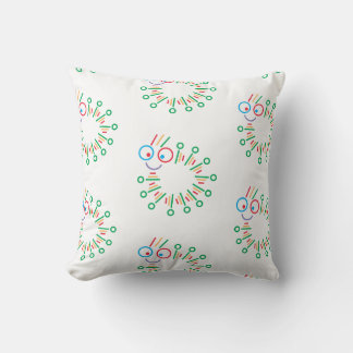 cute caterpillar throw pillow