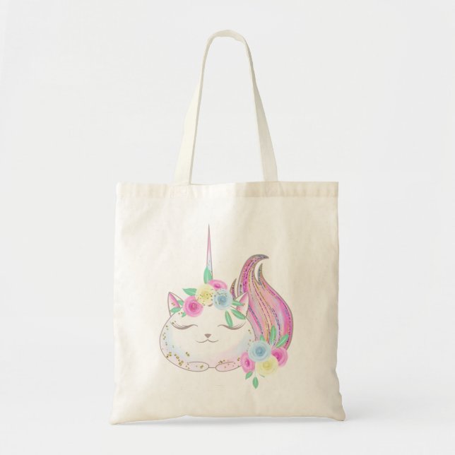 Cute Caticorn Tote Bag (Front)