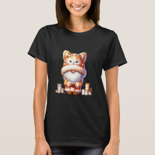 Cute Cats And Books Cat Grandpa Gnome Graphic For T-Shirt