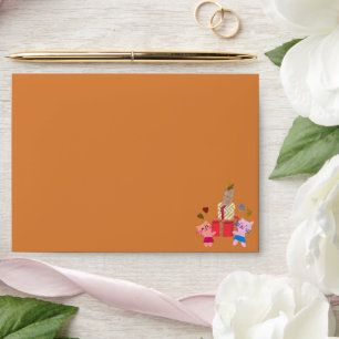 Cute cats and gifts   Orange Envelope