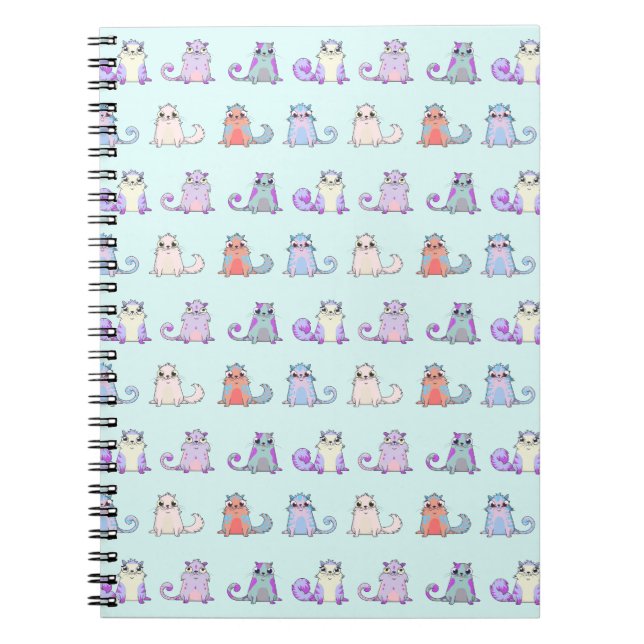 Cute cats are cryptokitties pattern 1 notebook (Front)