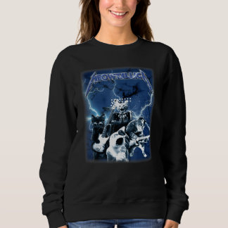 Cute Cats Arts Meowtallica Vaporware Animals Sweatshirt