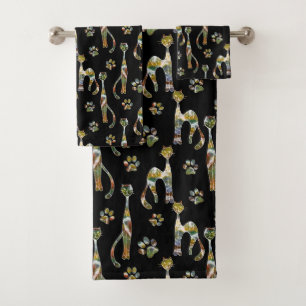 Cute cats bath towel set