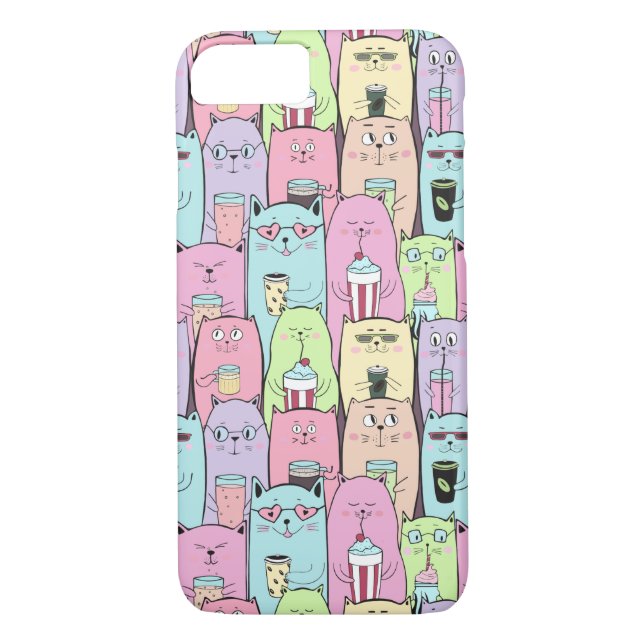 Cute Cats Case-Mate iPhone Case (Back)