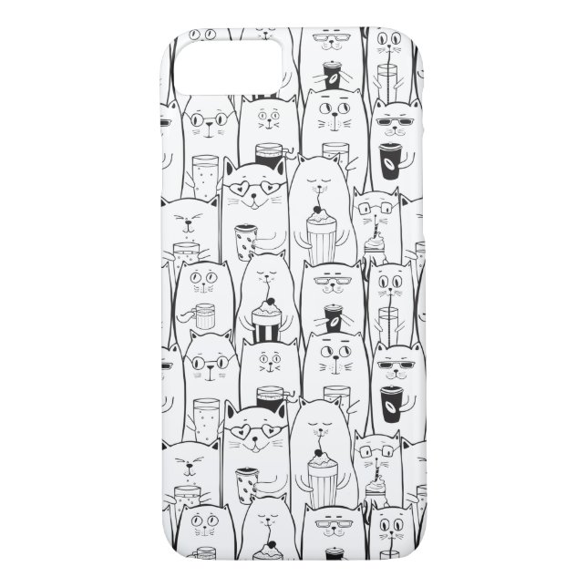 Cute Cats Case-Mate iPhone Case (Back)