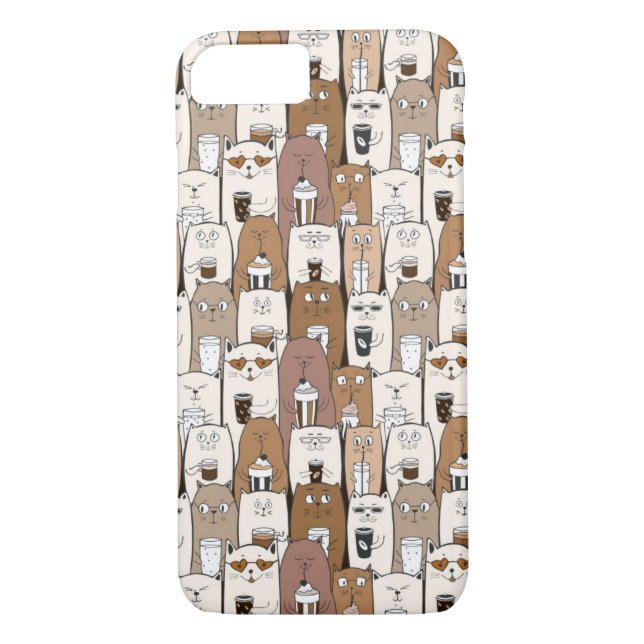 Cute Cats Case-Mate iPhone Case (Back)
