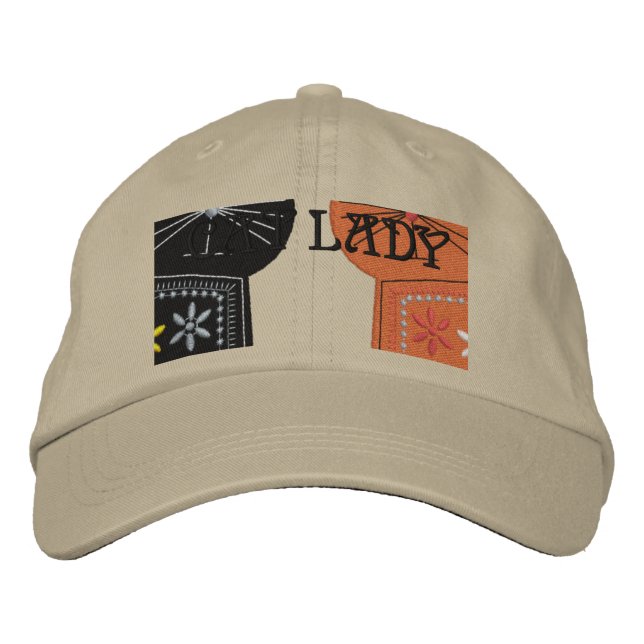 Cute Cats Chat Lady Casquette brodé (Devant)