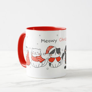 Cute Cats Christmas Mug