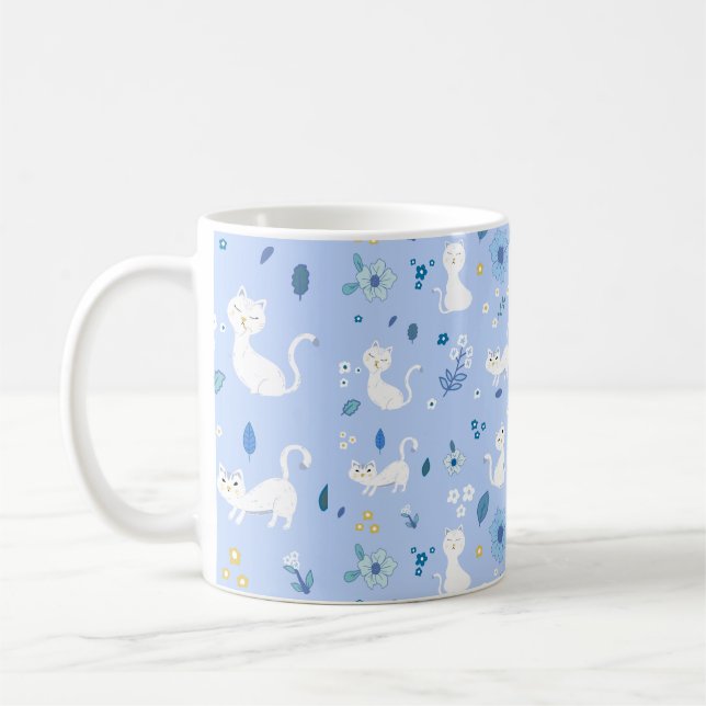 Cute cats  coffee mug (Left)