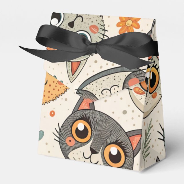Cute Cats Favor Box (Front Side)