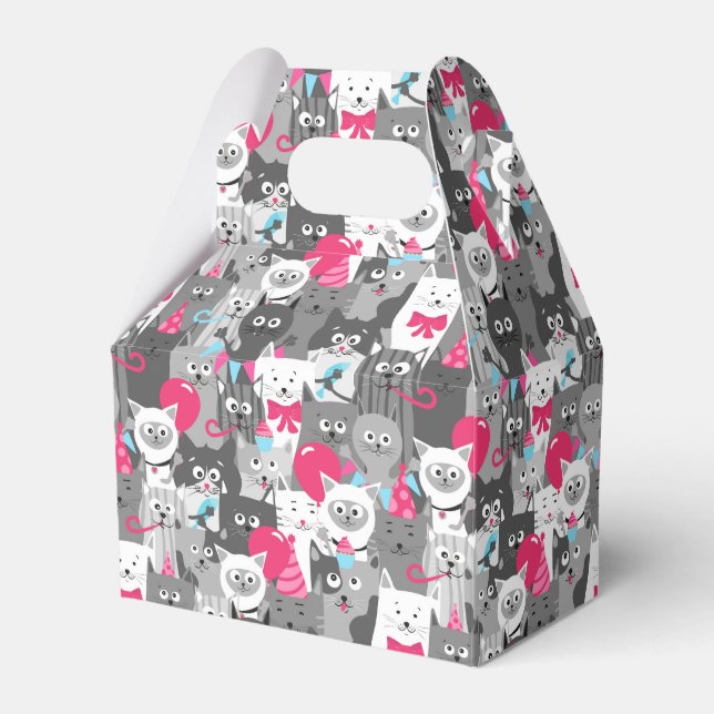 Cute Cats Favour Box (Front Side)
