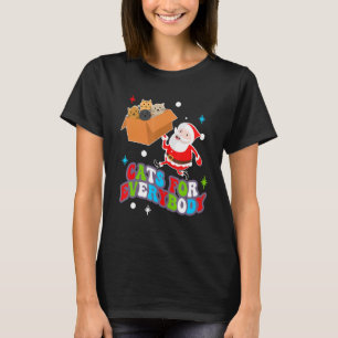 Cute Cats For Everybody Christmas PJs Santa Xmas T-Shirt