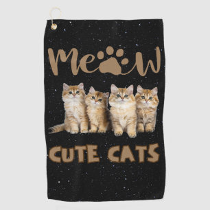 Cute Cats Golf Towel