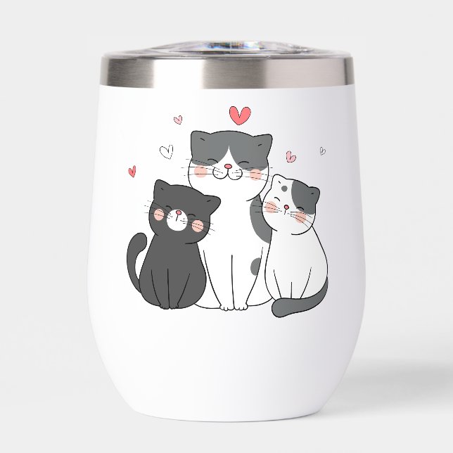 cute cats group | cat lover design | buy now  (Front)