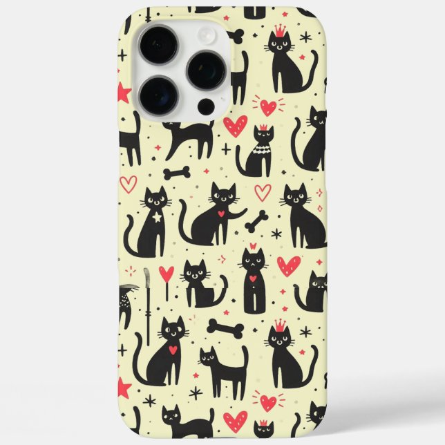 Cute cats in different positions Case-Mate iPhone case (Back)