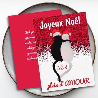 Cute cats in love french cartoon