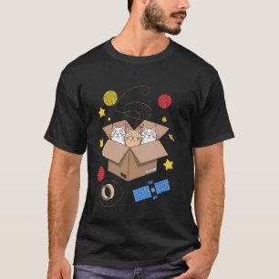 Cute Cats In Space Funny Ironic Cat Kitten Humour T-Shirt