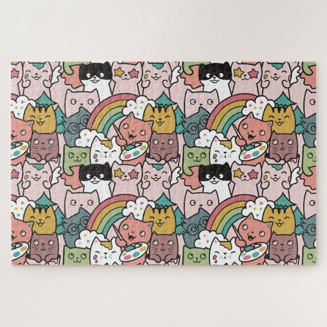 Cute Cats Jigsaw Puzzle (Horizontal)