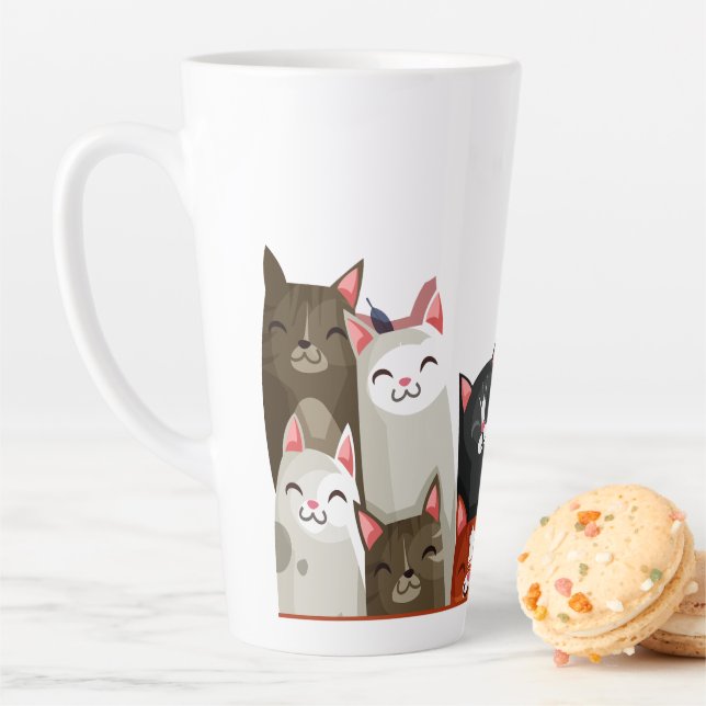 Cute Cats Latte Mug (In Situ)