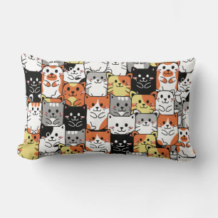 Cute Cats Lumbar Pillow