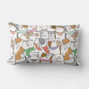 Cute Cats Lumbar Pillow