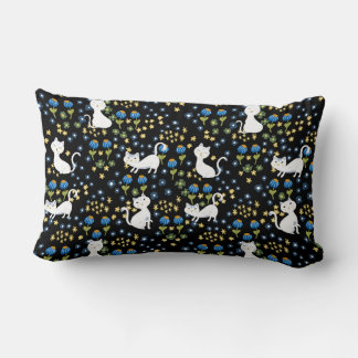 Cute cats lumbar pillow