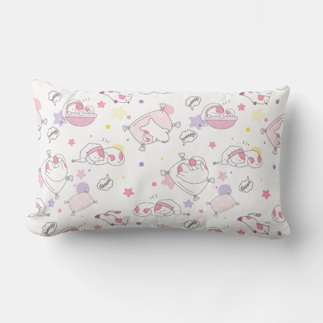 Cute Cats Lumbar Pillow (Front)