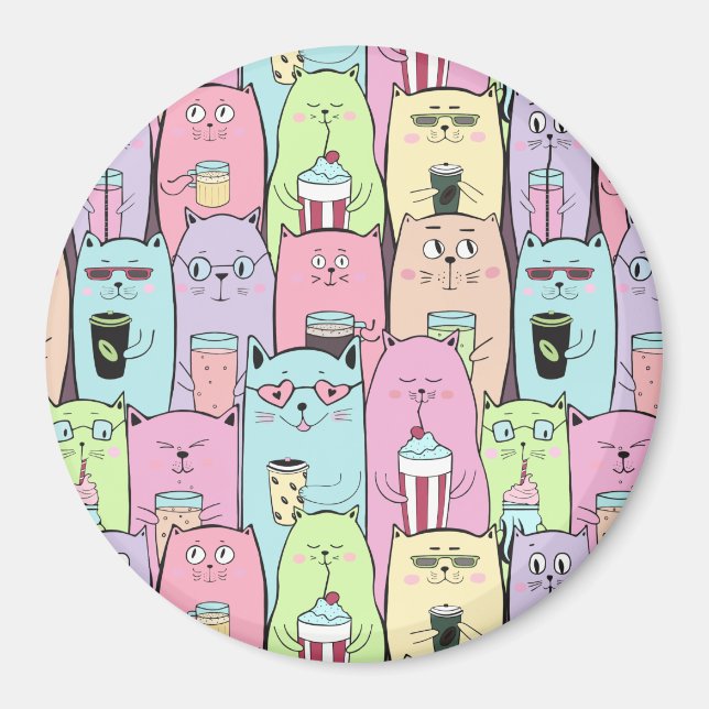 Cute Cats Magnet (Front)