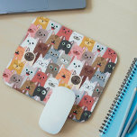 Cute Cats Mousepad<br><div class="desc">An assortment of cute cats.</div>