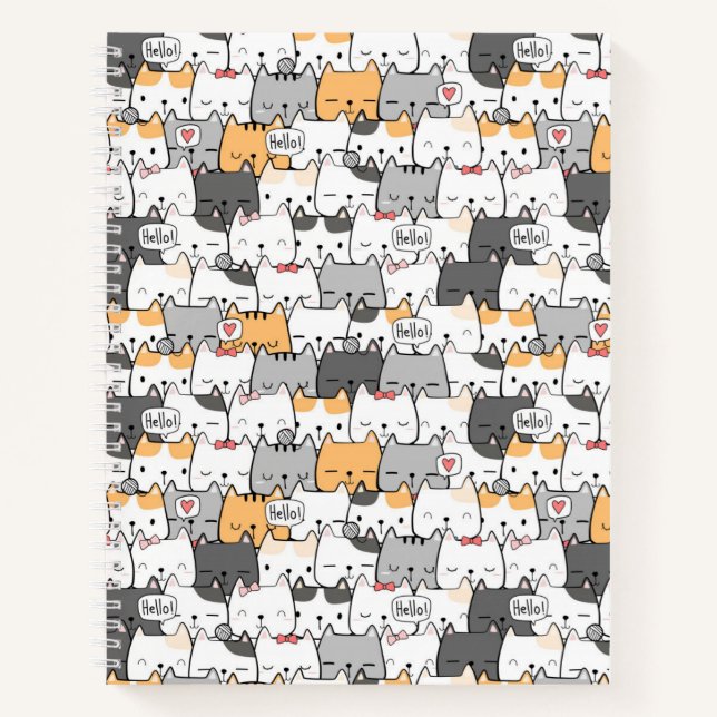 Cute Cats Notebook (Front)