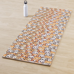Cute cats orange kitten pet Pattern Yoga Mat