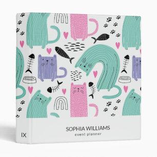 Cute Cats Pattern Binder
