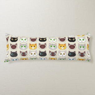 Cute Cats Pattern Body Pillow