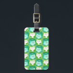 Cute Cats Pattern Luggage Tag<br><div class="desc">Kitty Cat Pattern. This is cute cat pattern for all pet cat lovers. All green,  blue and cream cat combined together in one kitty design.  All cats are making: meow,  which makes this illustration even cuter. Absolutely is a must for all “cat persons”.</div>