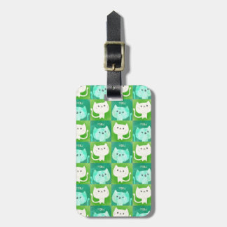 Cute Cats Pattern Luggage Tag