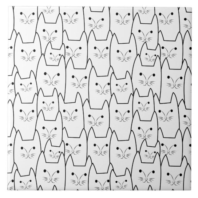 Cute cats pattern tile (Front)