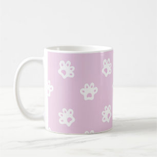 cute cat's paws pattern coffee mug