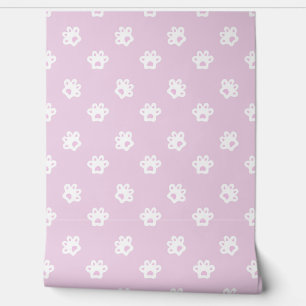 cute cat's paws pattern wallpaper